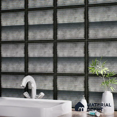 Highlighter Tiles  Tile TL 07240 D Carvino 8004 GLM (Silver) 1 ft x 1 ft Ceramic Matte Finish - 9 mm  | 2 mm Spacer is Mandatory (Sample)